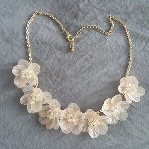 Lauren Conrad Delicate Flower Statement Necklace